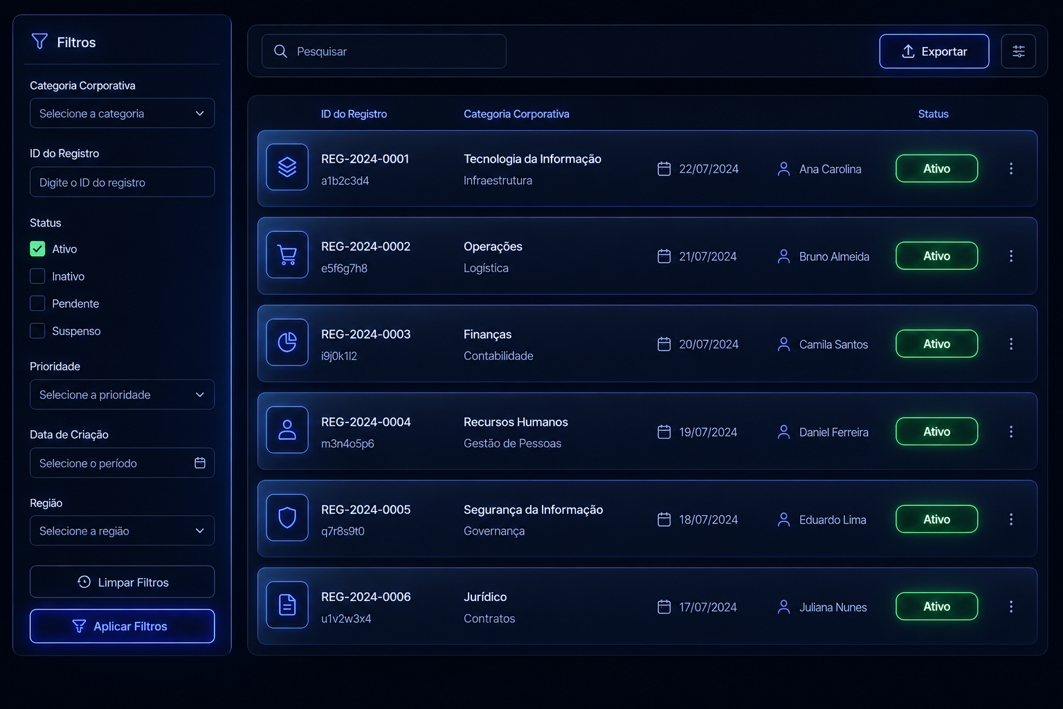 Listagem Complexa de Dados